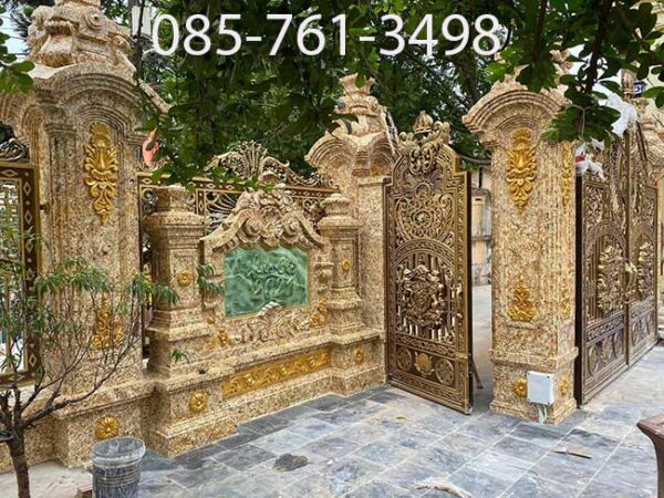 Sơn giả đá cột vuông_ Mẫu cột vuông sơn 3D đẹp - Ảnh 6