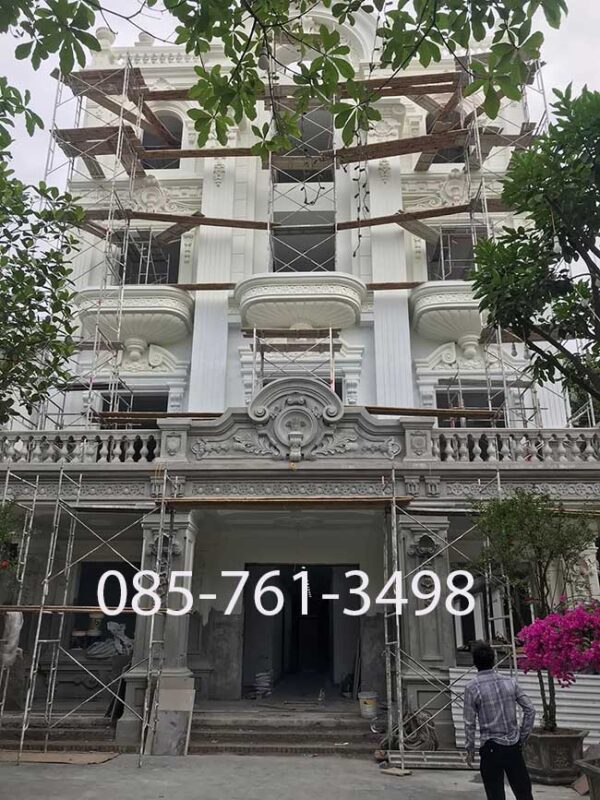 Sơn giả đá cột vuông_ Mẫu cột vuông sơn 3D đẹp - Ảnh 8
