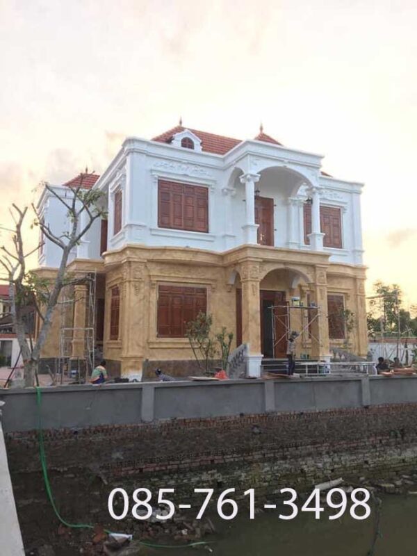 Sơn giả đá cột vuông_ Mẫu cột vuông sơn 3D đẹp - Ảnh 9