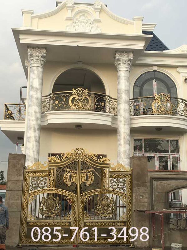 Sơn Giả Đá Mặt Tiền_ giả đá 3D mặt tiền đẹp sang trọng