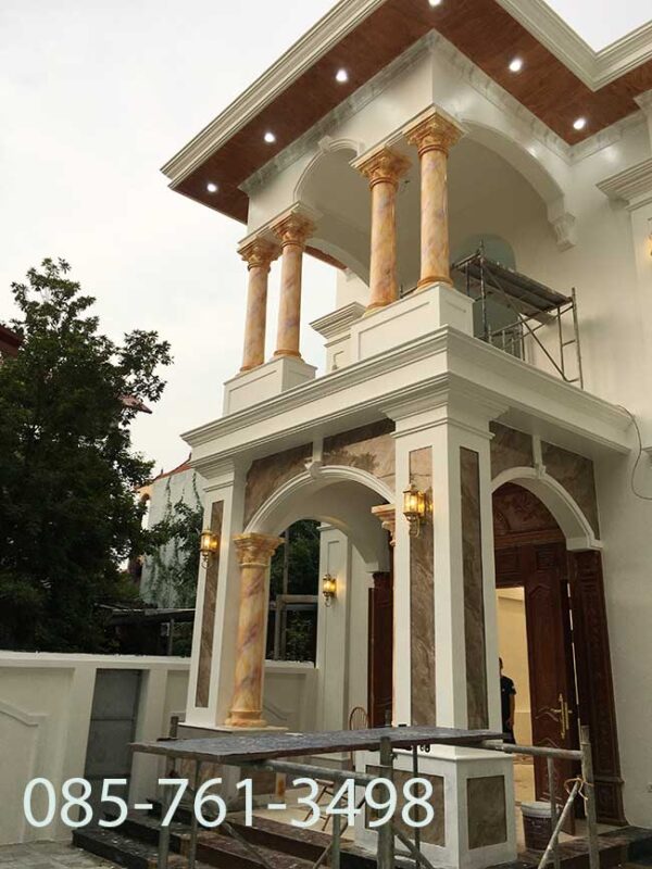 Sơn Giả Đá Mặt Tiền_ giả đá 3D mặt tiền đẹp sang trọng - Ảnh 42