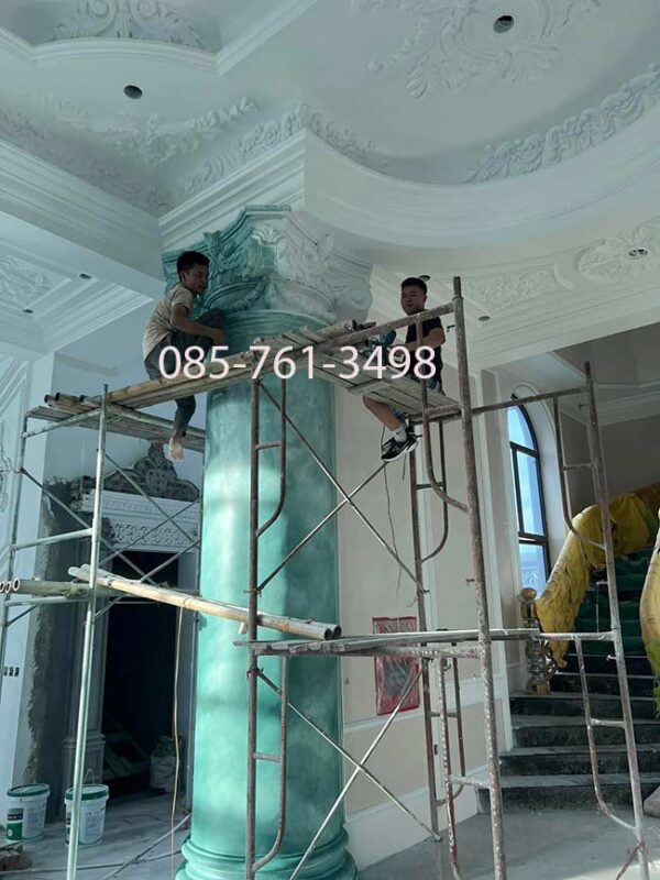 Sơn giả đá cẩm thạch miền Nam đẹp như thật – Bền màu đến 10 năm - Ảnh 4