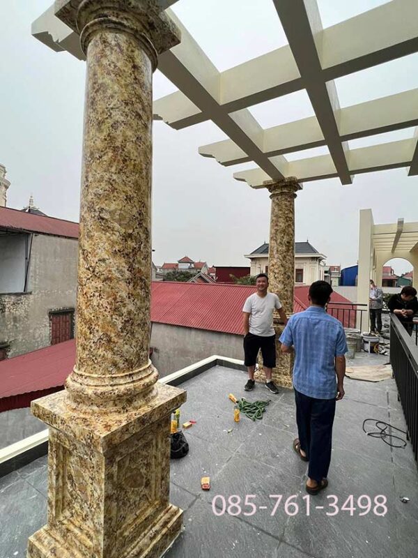 Sơn giả đá cẩm thạch miền Nam đẹp như thật – Bền màu đến 10 năm - Ảnh 15