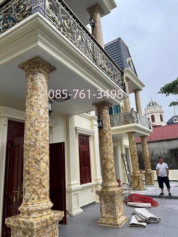 Sơn giả đá cẩm thạch miền Nam đẹp như thật – Bền màu đến 10 năm - Ảnh 14
