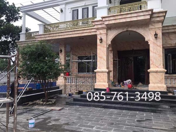 Sơn giả đá cẩm thạch miền Nam đẹp như thật – Bền màu đến 10 năm - Ảnh 17
