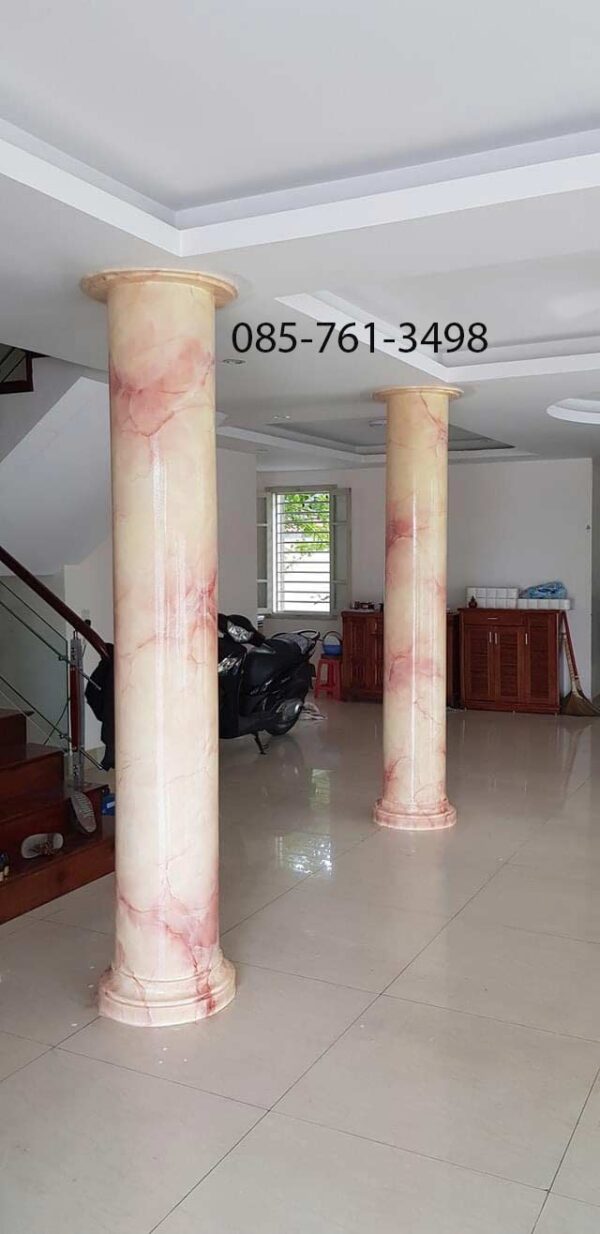 [Cột tròn sơn giả đá] Thi công 0857613498 - Ảnh 9