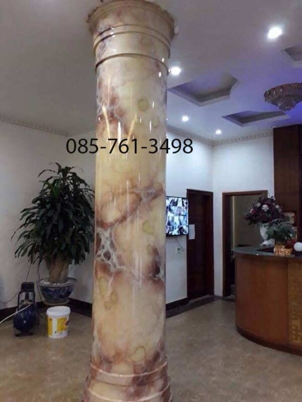 [Cột tròn sơn giả đá] Thi công 0857613498 - Ảnh 12
