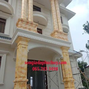 [Mẫu Sơn Giả Đá Cột Nhà] Đẹp – Bền – Tư Vấn 0857613498