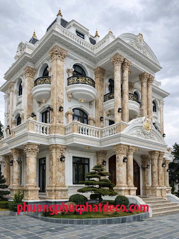 mẫu sơn giả vân đá đẹp cho biệt thự nhìn mạnh mẽ